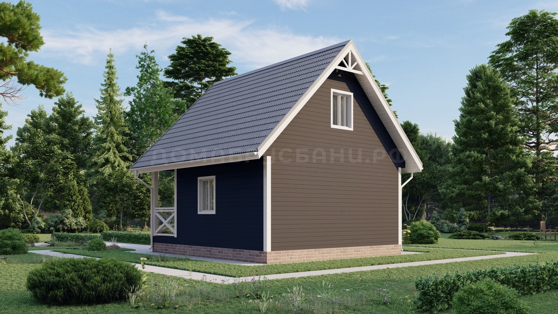 Каркасный дом 6х6