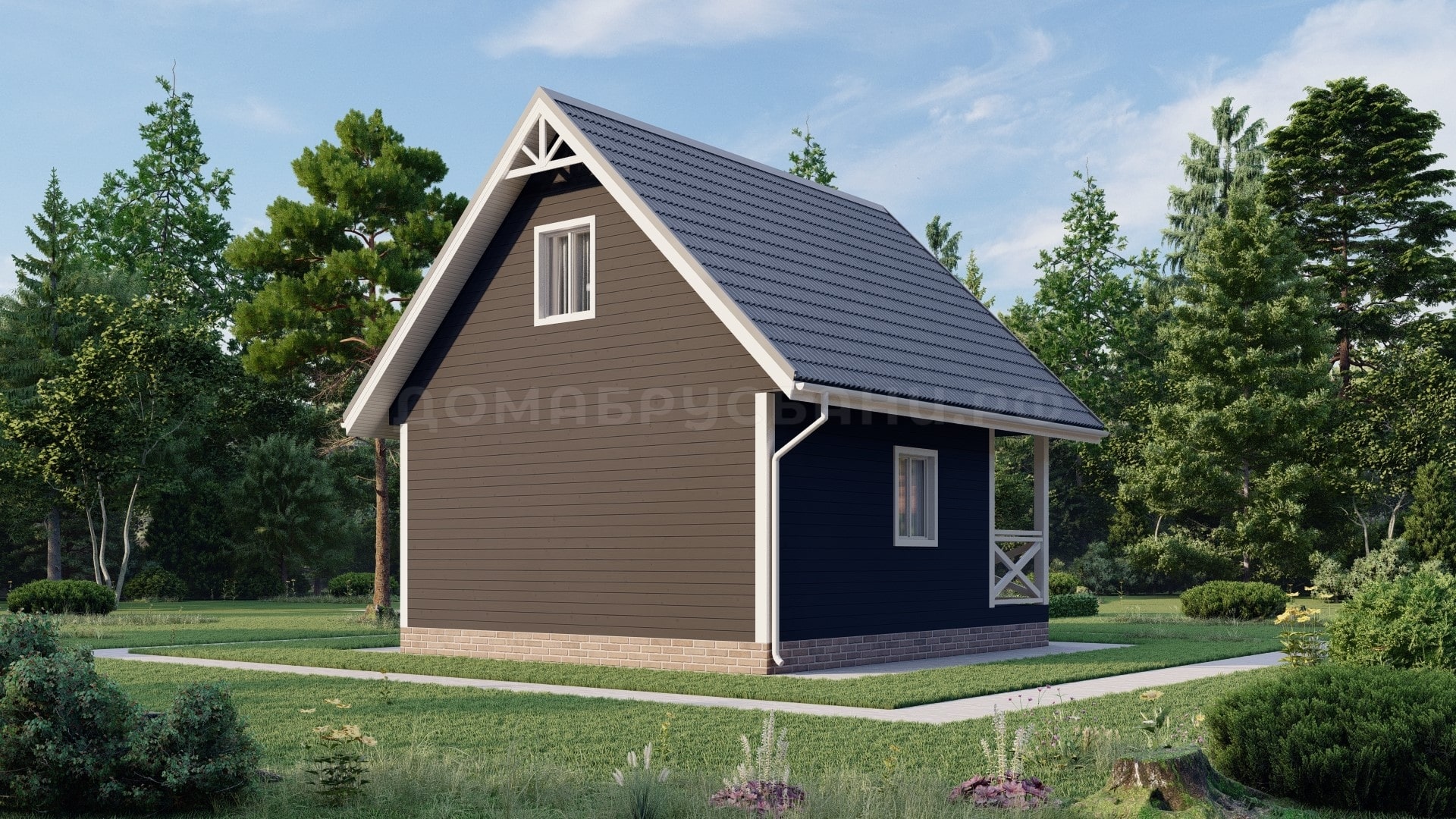 Каркасный дом 6х6